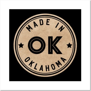 Made In Oklahoma OK State USA Posters and Art